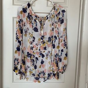 Lucky Brand floral blouse